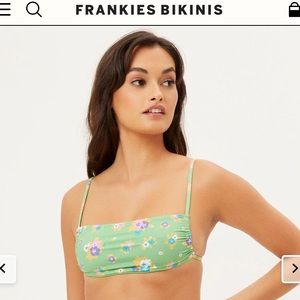 Frankie’s Bikinis Kailyn String Bandeau Bikini Top